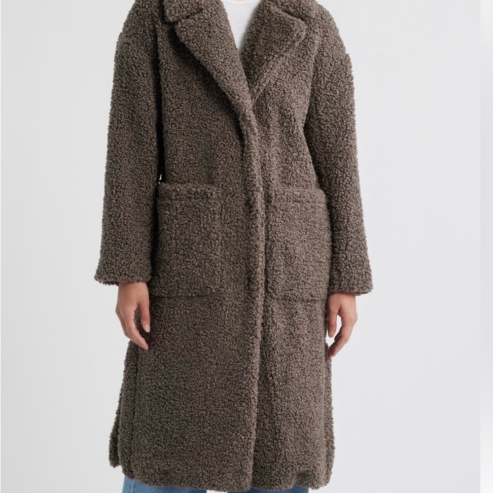BCBGMaxAzria Dark Brown Teddy Jacket